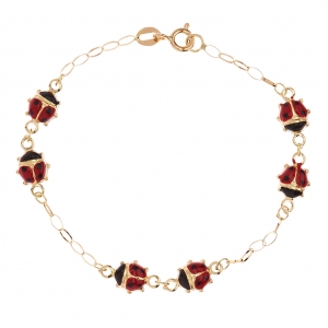 BRACCIALE COCCINELLE GR 2.20 ORO GIALLO